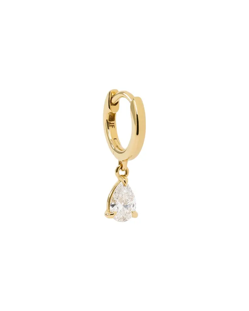 Jennifer Fisher Pear Lab Diamond Huggie 6mm