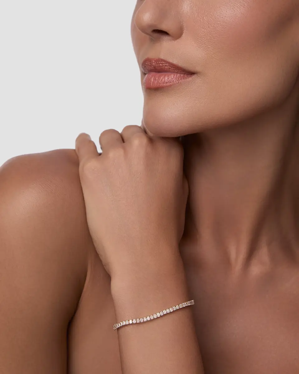 Jennifer Fisher Jennifer Fisher Radiant Cut Lab Diamond Tennis Bracelet 6 | Thumbnail 2 Jennifer Fisher Jennifer Fisher Radiant Cut Lab Diamond Tennis Bracelet 6 | Thumbnail 2