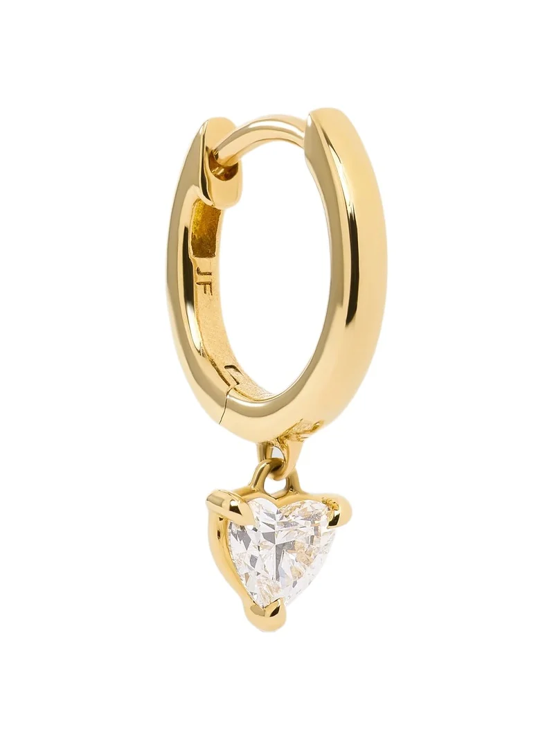 Jennifer Fisher Jennifer Fisher Heart Lab Diamond Huggie 8mm
