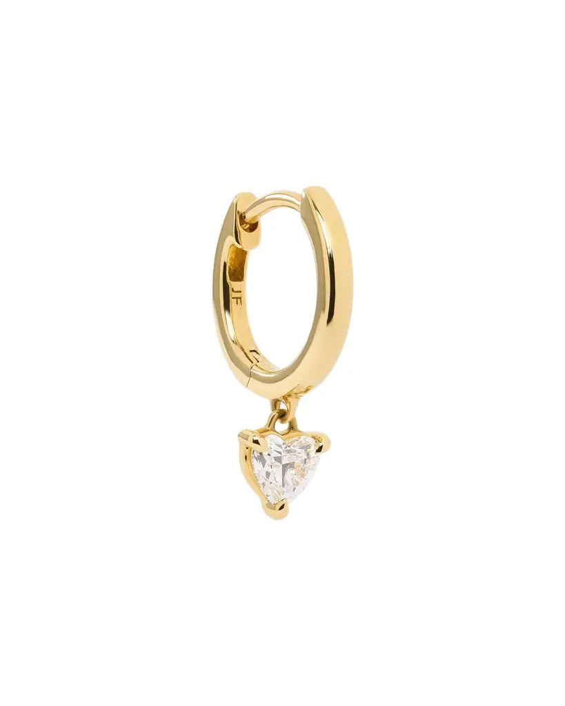 Jennifer Fisher Heart Lab Diamond Huggie 8mm