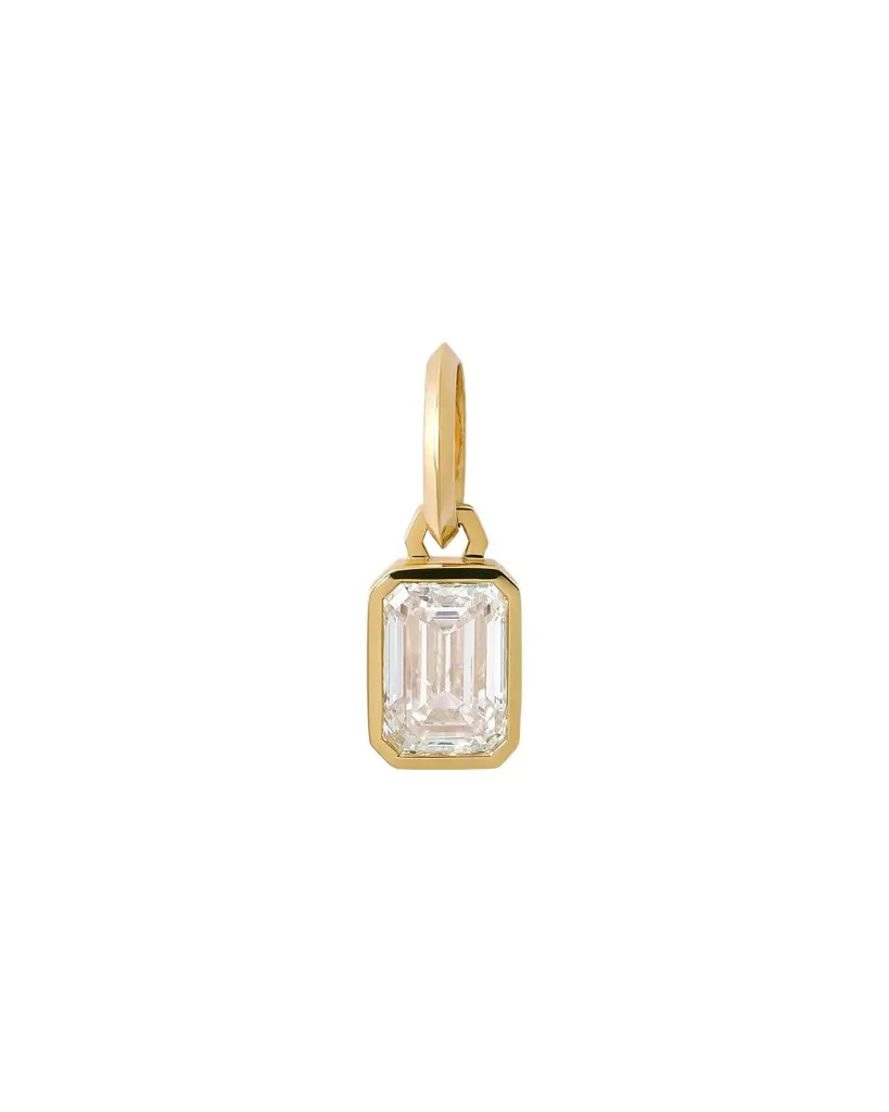Jennifer Fisher Emerald Lab Diamond Charm 1.5ct Jennifer Fisher Emerald Lab Diamond Charm 1.5ct
