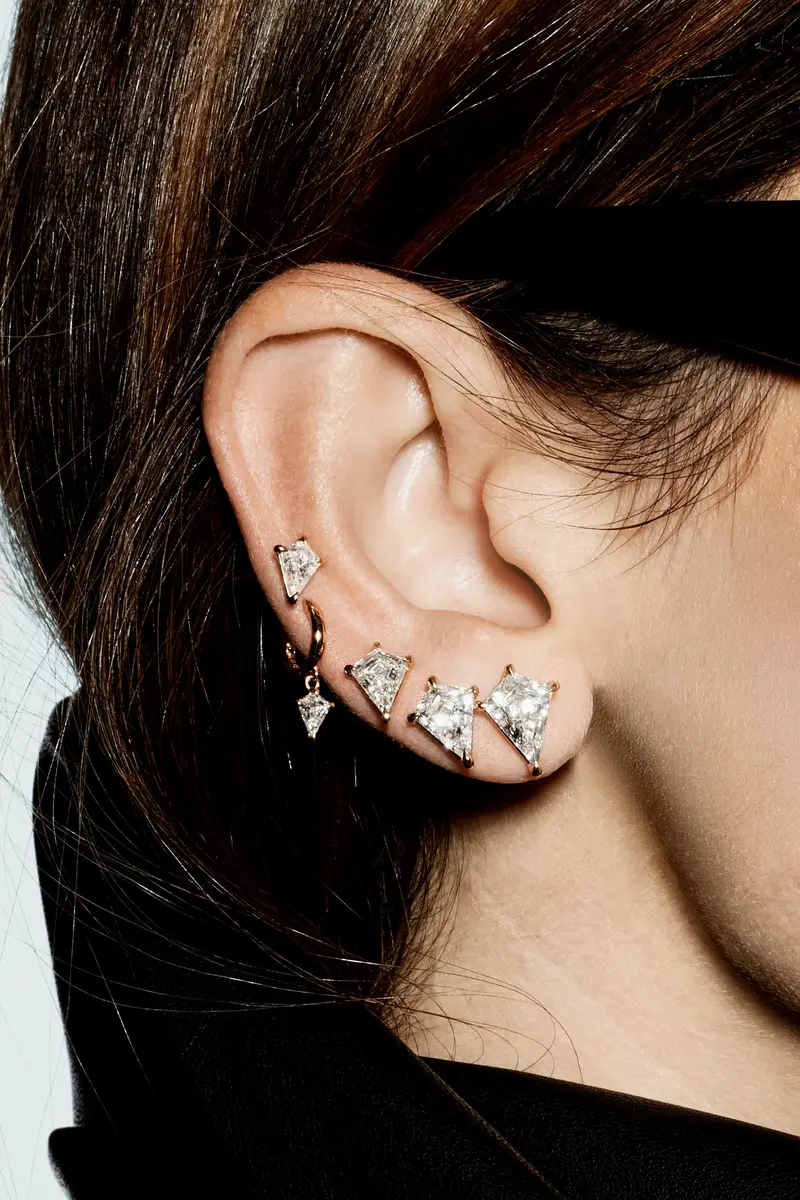 Jennifer Fisher Jennifer Fisher Kite Lab Diamond Stud 1.5ct | Thumbnail 2