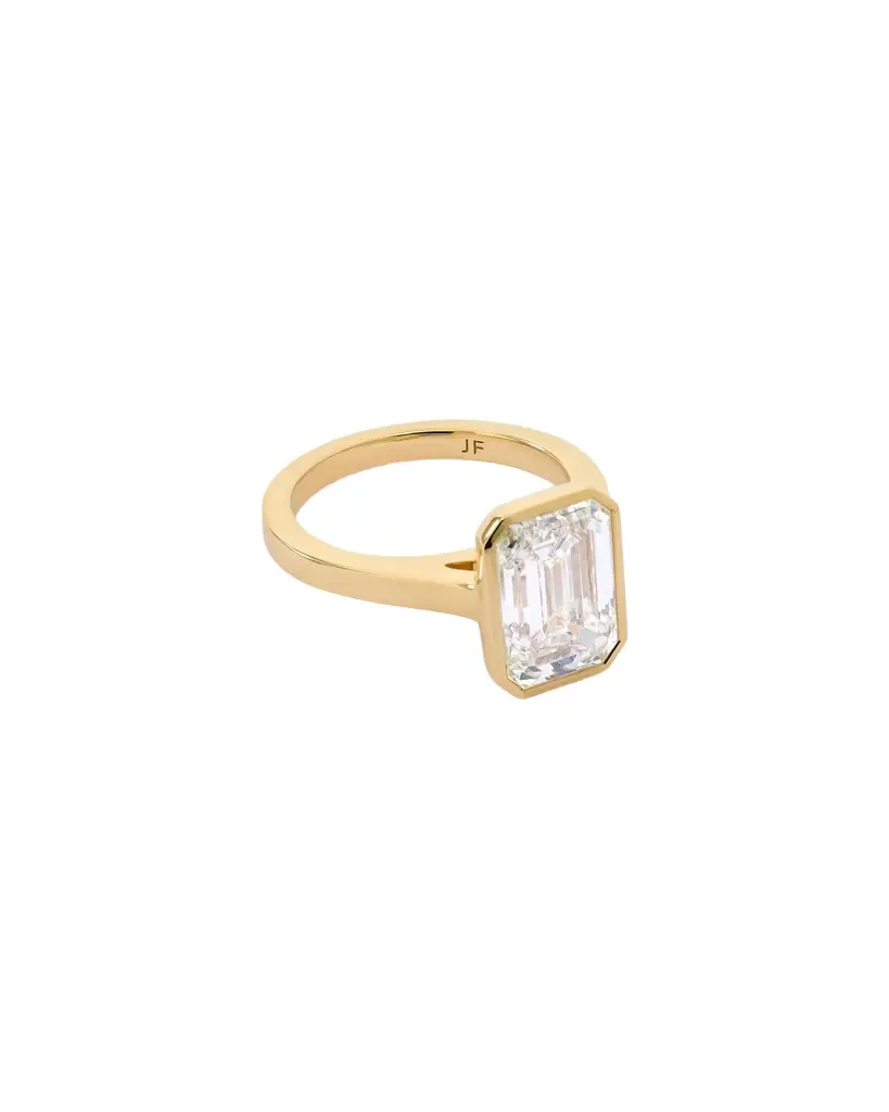 Jennifer Fisher Emerald Lab Diamond Anniversary Ring 3ct / 4 Jennifer Fisher Emerald Lab Diamond Anniversary Ring 3ct / 4
