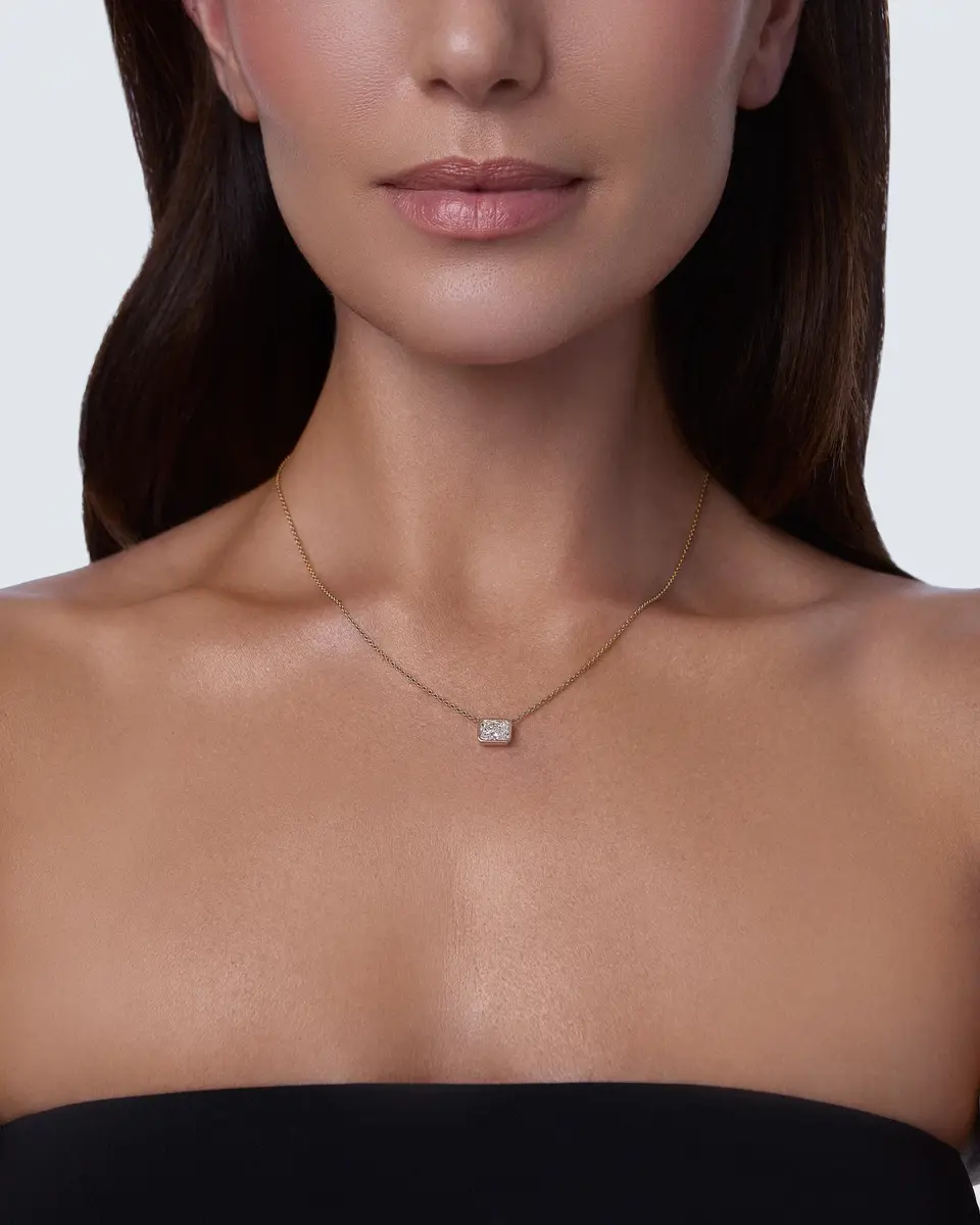 Jennifer Fisher Jennifer Fisher Radiant Cut Lab Diamond Pendant 1.5ct | Thumbnail 2 Jennifer Fisher Jennifer Fisher Radiant Cut Lab Diamond Pendant 1.5ct | Thumbnail 2