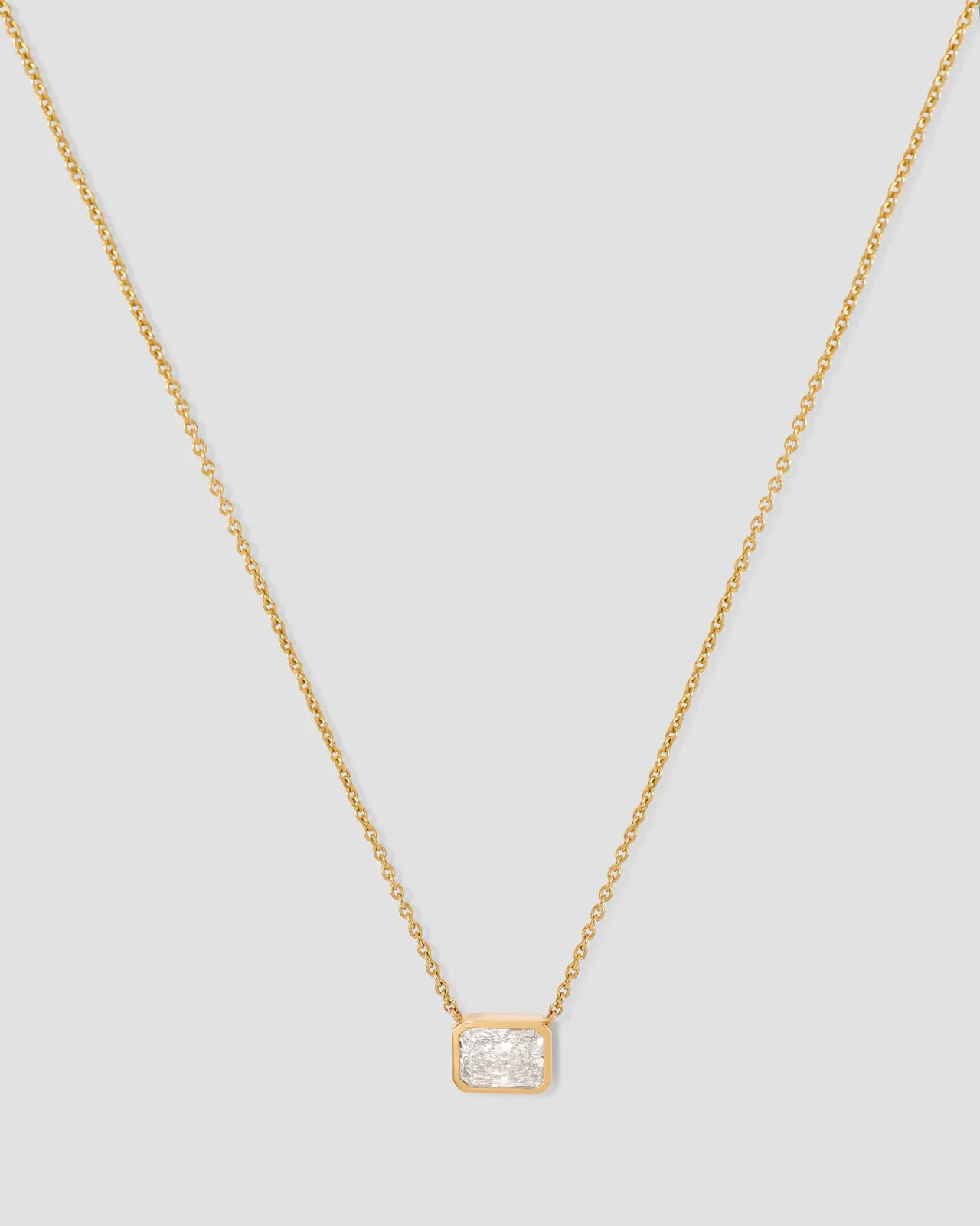 Jennifer Fisher Radiant Cut Lab Diamond Pendant 1.5ct Jennifer Fisher Radiant Cut Lab Diamond Pendant 1.5ct