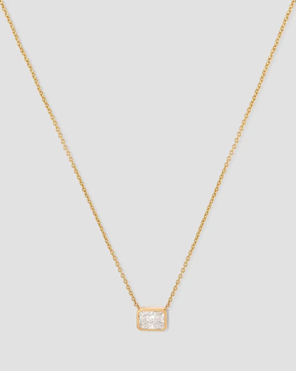 Jennifer Fisher Jennifer Fisher Radiant Cut Lab Diamond Pendant 1.5ct