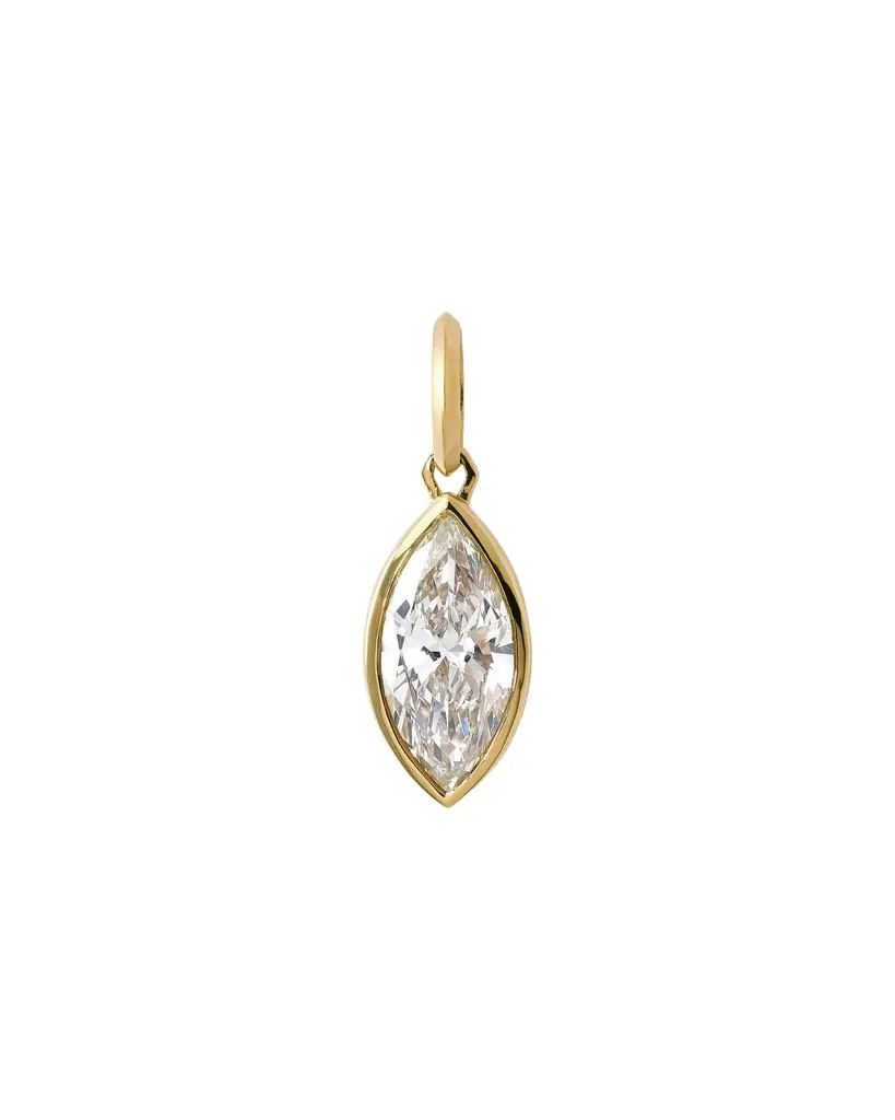 Jennifer Fisher Marquise Lab Diamond Charm 3ct Jennifer Fisher Marquise Lab Diamond Charm 3ct