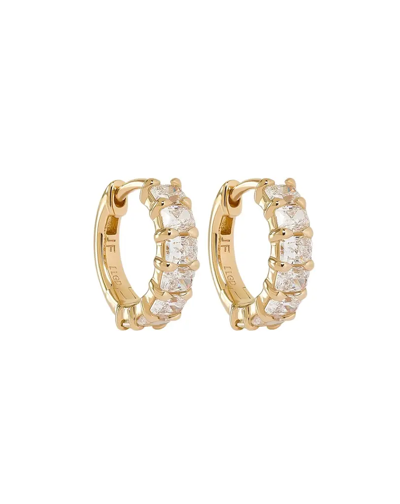 Jennifer Fisher Jennifer Fisher Radiant Lab Diamond Cut Huggie