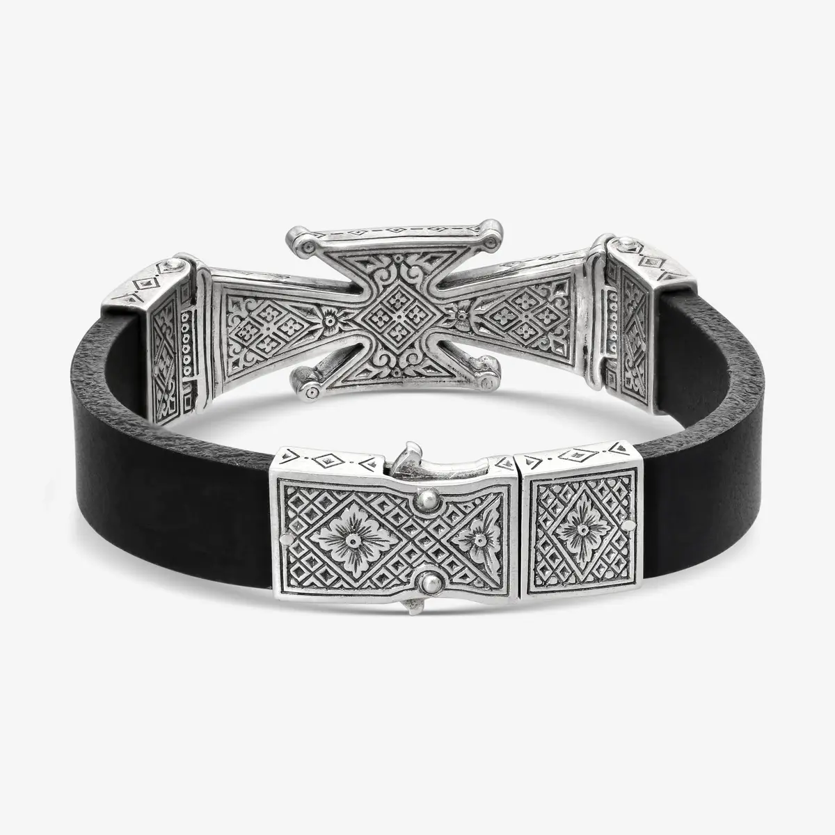 Konstantino Konstantino Stavros Silver & Leather Bracelet by The Solist | Thumbnail 3 Konstantino Konstantino Stavros Silver & Leather Bracelet by The Solist | Thumbnail 3