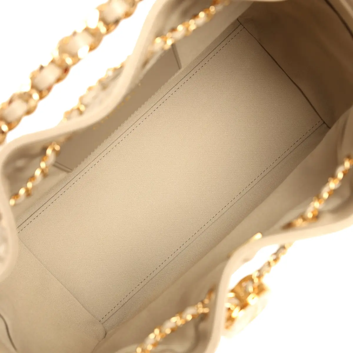 Chanel Chanel Small 25 Hobo Bag Beige Caviar Gold Hardware | Thumbnail 8