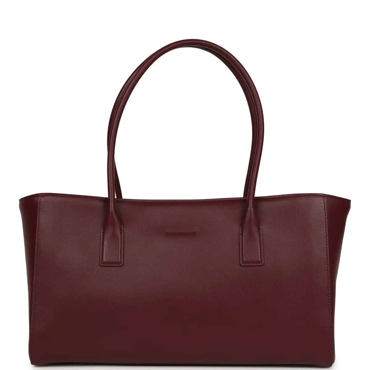 Chanel Chanel Small Cerf Shopping Bag Burgundy Calfskin Gold Hardware | Thumbnail 4