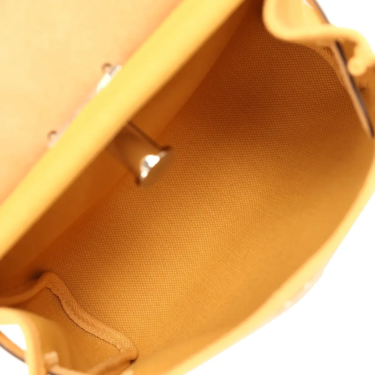 HERMÈS Hermes Herbag Zip 20 Mini Paille Toile Militaire Canvas, Vache Hunter Palladium Hardware | Thumbnail 10