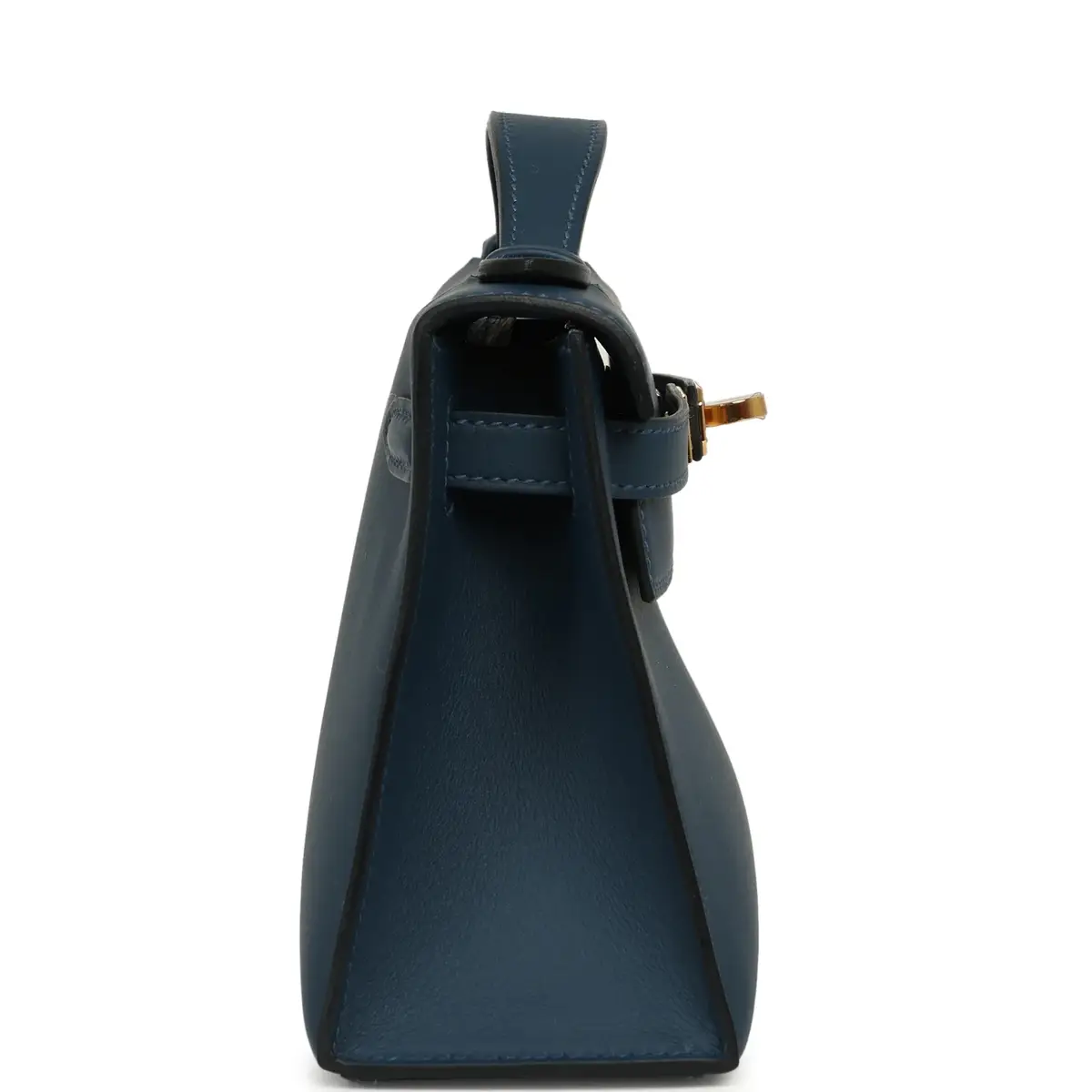HERMÈS Hermes Kelly Pochette Bleu de Prusse Swift Gold Hardware | Thumbnail 3 HERMÈS Hermes Kelly Pochette Bleu de Prusse Swift Gold Hardware | Thumbnail 3