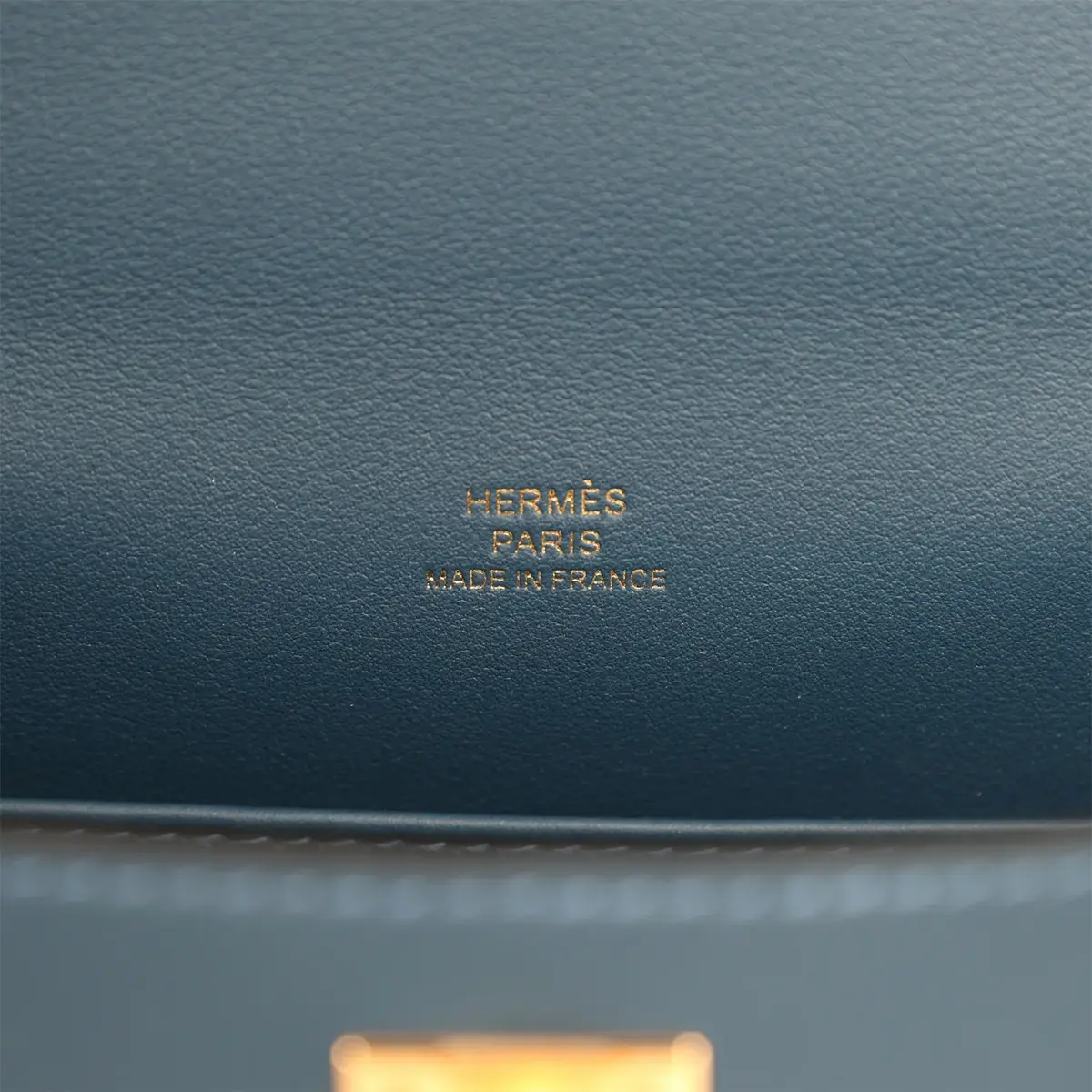 HERMÈS Hermes Kelly Pochette Bleu de Prusse Swift Gold Hardware | Thumbnail 7 HERMÈS Hermes Kelly Pochette Bleu de Prusse Swift Gold Hardware | Thumbnail 7