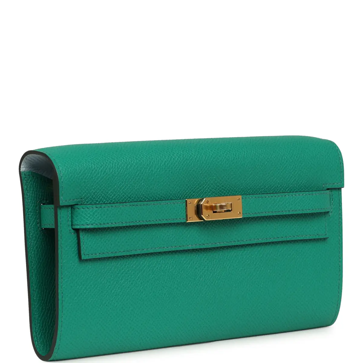 HERMÈS Hermes Kelly Wallet To Go Vert Vertigo Verso Epsom Gold Hardware | Thumbnail 2 HERMÈS Hermes Kelly Wallet To Go Vert Vertigo Verso Epsom Gold Hardware | Thumbnail 2