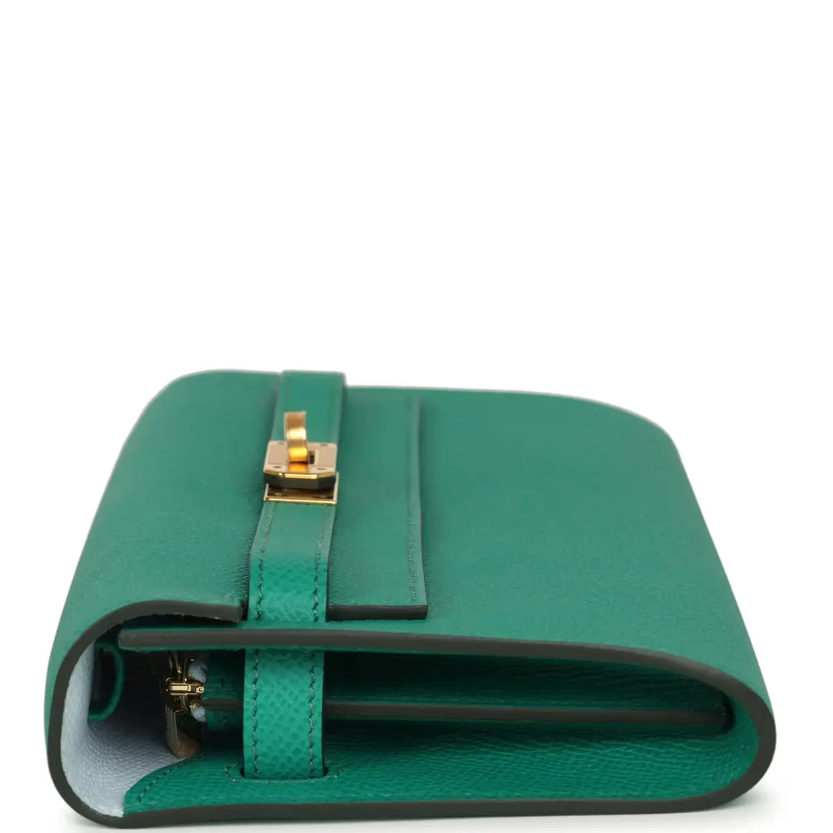 HERMÈS Hermes Kelly Wallet To Go Vert Vertigo Verso Epsom Gold Hardware | Thumbnail 4 HERMÈS Hermes Kelly Wallet To Go Vert Vertigo Verso Epsom Gold Hardware | Thumbnail 4