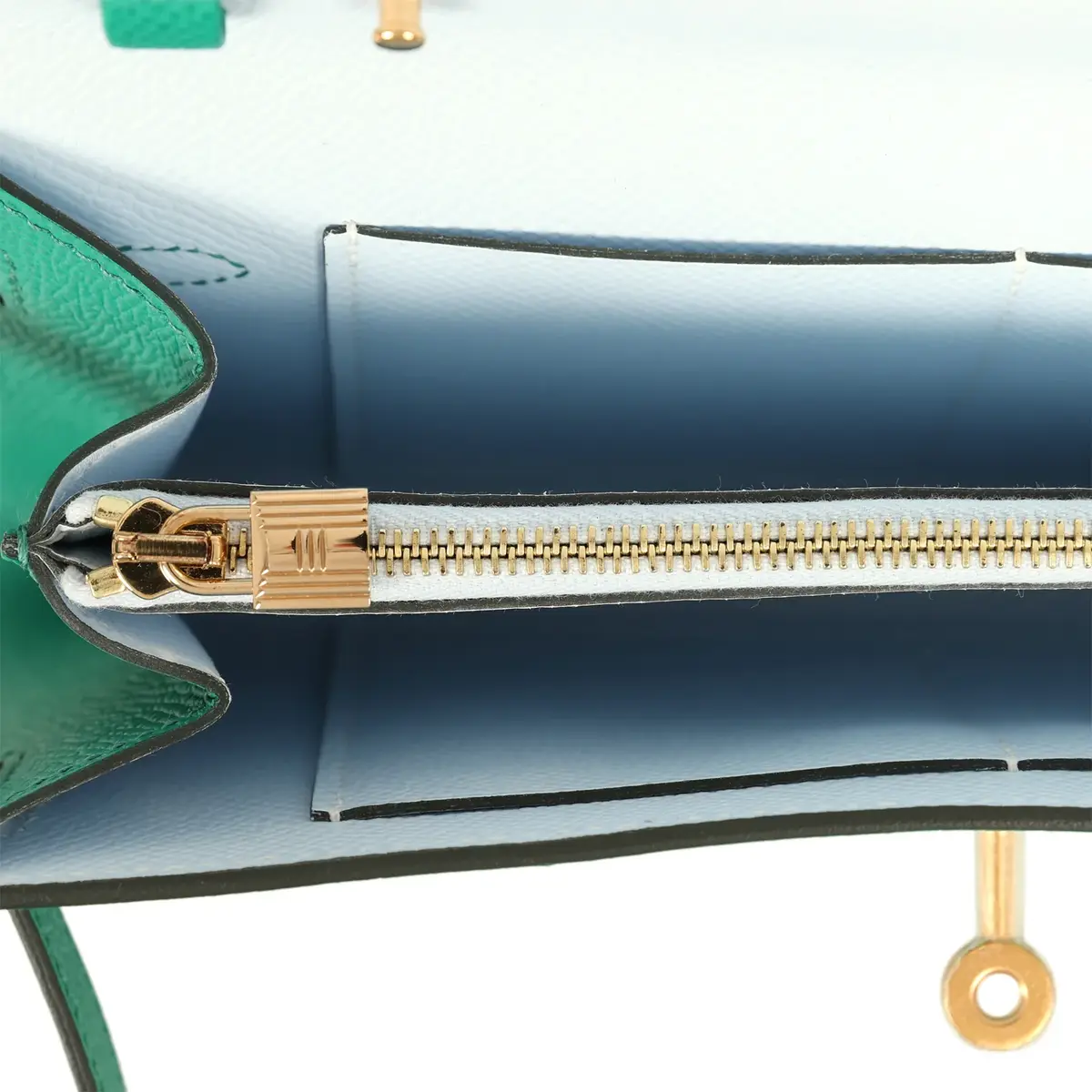 HERMÈS Hermes Kelly Wallet To Go Vert Vertigo Verso Epsom Gold Hardware | Thumbnail 8 HERMÈS Hermes Kelly Wallet To Go Vert Vertigo Verso Epsom Gold Hardware | Thumbnail 8