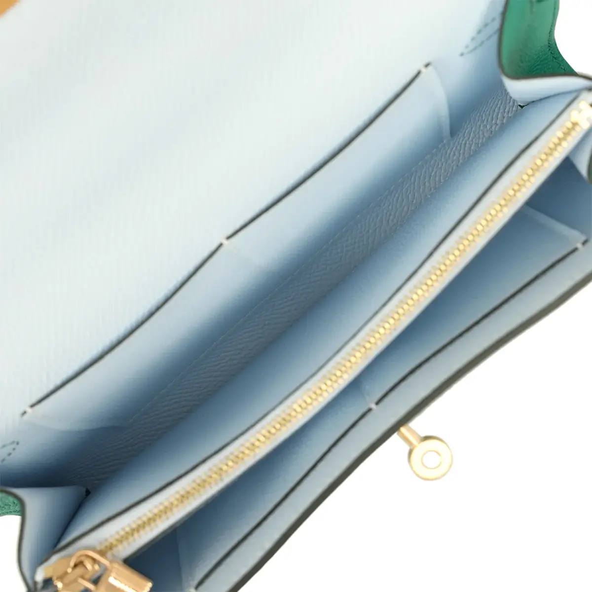 HERMÈS Hermes Kelly Wallet To Go Vert Vertigo Verso Epsom Gold Hardware | Thumbnail 9 HERMÈS Hermes Kelly Wallet To Go Vert Vertigo Verso Epsom Gold Hardware | Thumbnail 9