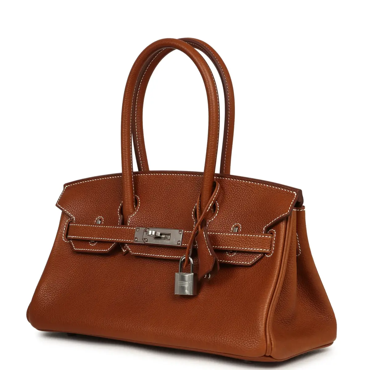 HERMÈS Hermes Shoulder Birkin Light 29 Fauve Barenia Faubourg Palladium Hardware | Thumbnail 5