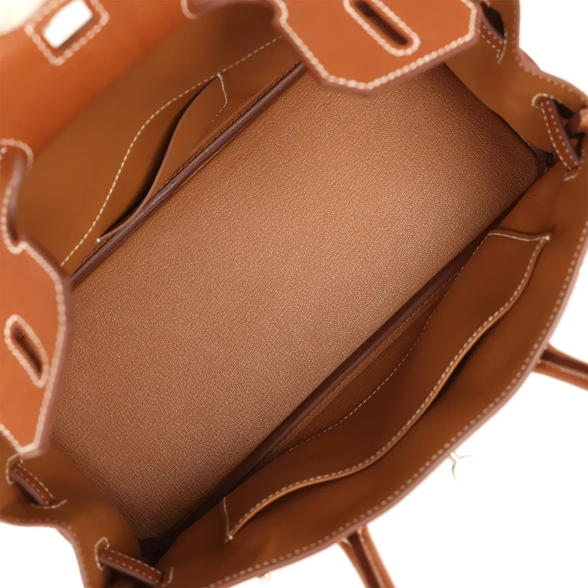 HERMÈS Hermes Shoulder Birkin Light 29 Fauve Barenia Faubourg Palladium Hardware | Thumbnail 8