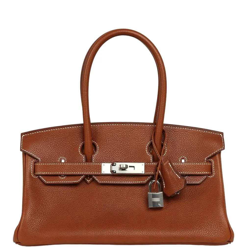 Hermes Shoulder Birkin Light 29 Fauve Barenia Faubourg Palladium Hardware Hermes Shoulder Birkin Light 29 Fauve Barenia Faubourg Palladium Hardware