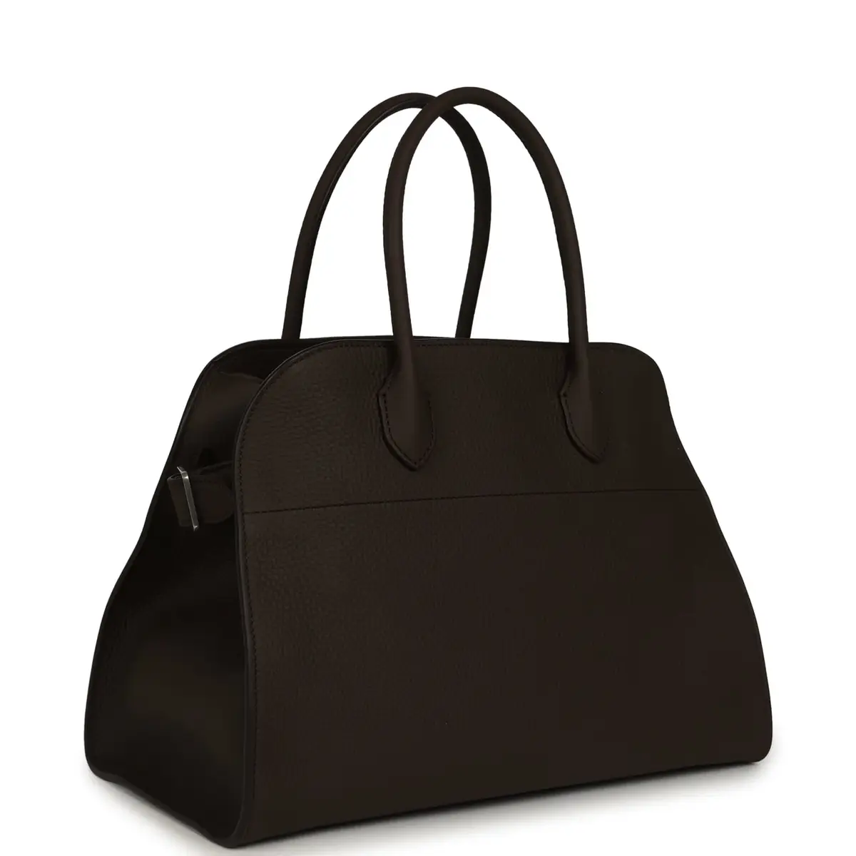 The Row The Row Soft Margaux 12 Bag Deep Brown Calfskin Silver Hardware | Thumbnail 2 The Row The Row Soft Margaux 12 Bag Deep Brown Calfskin Silver Hardware | Thumbnail 2