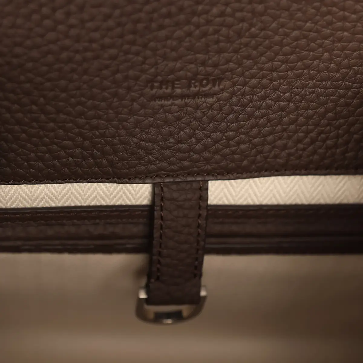 The Row The Row Soft Margaux 12 Bag Deep Brown Calfskin Silver Hardware | Thumbnail 12 The Row The Row Soft Margaux 12 Bag Deep Brown Calfskin Silver Hardware | Thumbnail 12