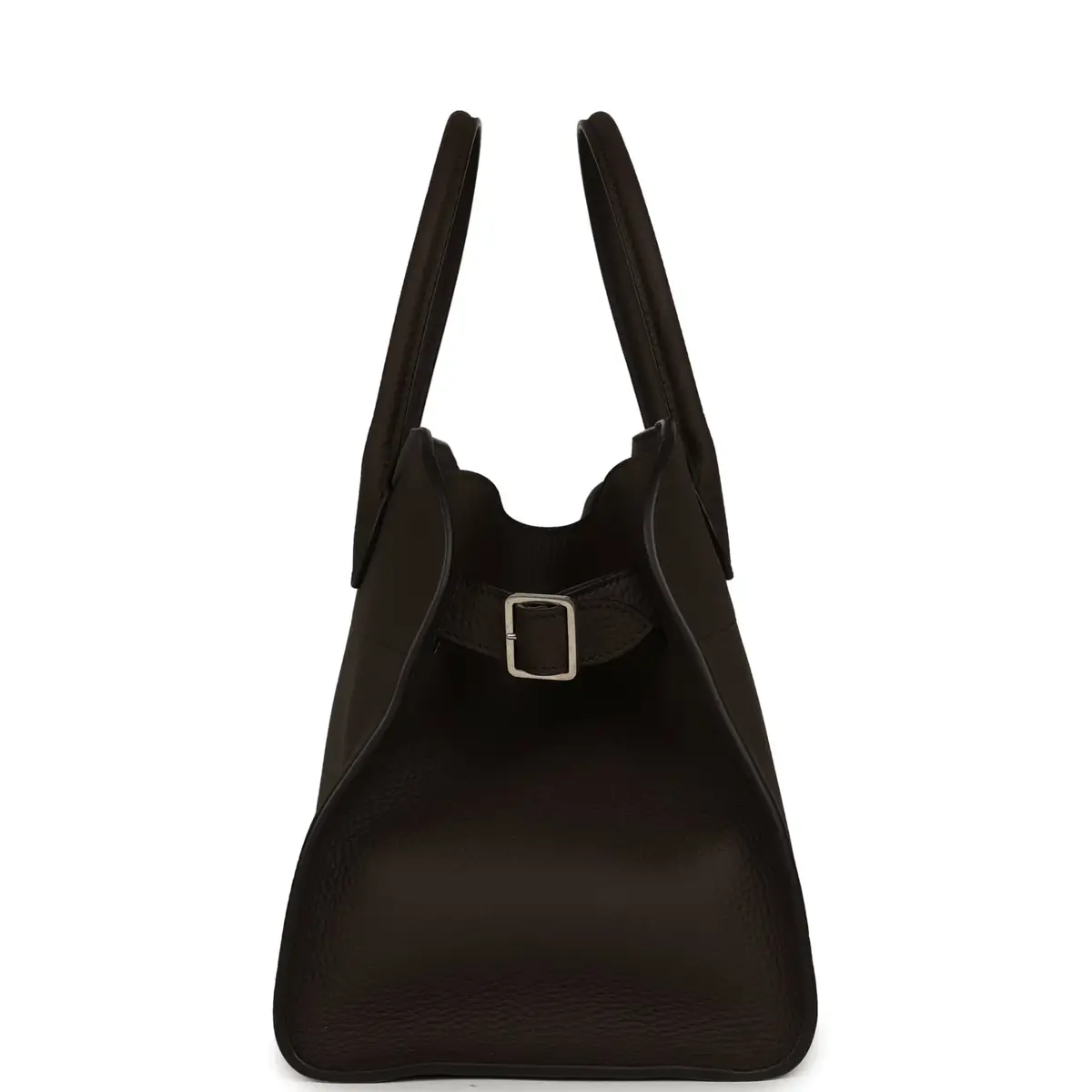 The Row The Row Soft Margaux 12 Bag Deep Brown Calfskin Silver Hardware | Thumbnail 3 The Row The Row Soft Margaux 12 Bag Deep Brown Calfskin Silver Hardware | Thumbnail 3