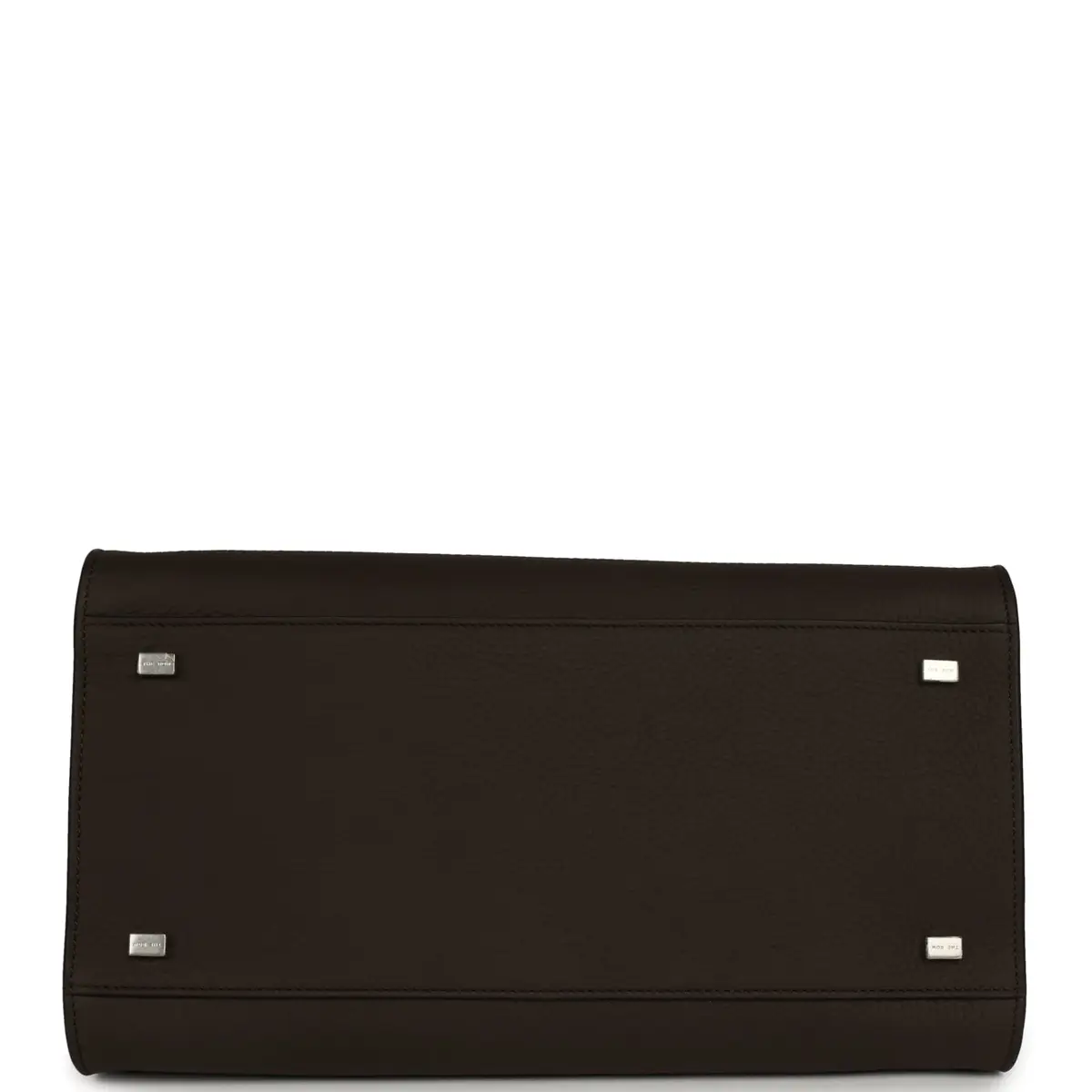 The Row The Row Soft Margaux 12 Bag Deep Brown Calfskin Silver Hardware | Thumbnail 6 The Row The Row Soft Margaux 12 Bag Deep Brown Calfskin Silver Hardware | Thumbnail 6