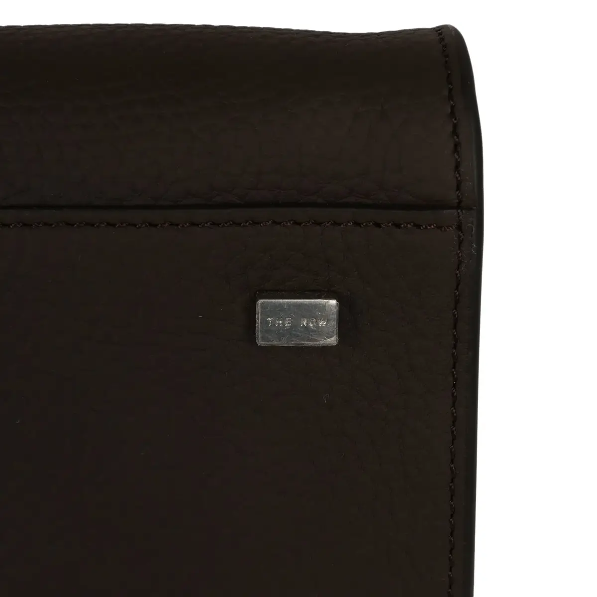 The Row The Row Soft Margaux 12 Bag Deep Brown Calfskin Silver Hardware | Thumbnail 8 The Row The Row Soft Margaux 12 Bag Deep Brown Calfskin Silver Hardware | Thumbnail 8