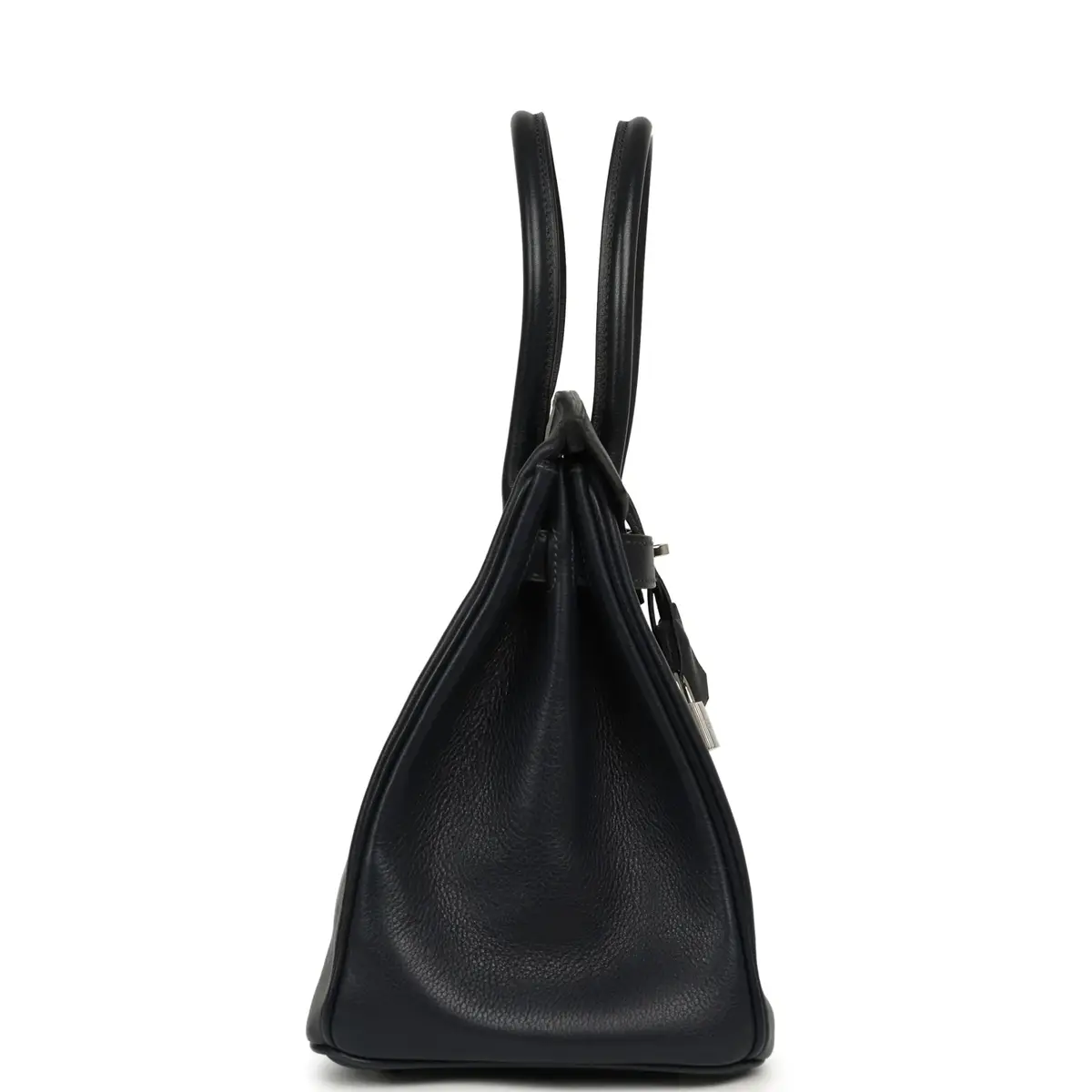 HERMÈS Vintage Hermes Birkin 30 Bleu Indigo Evergrain Palladium Hardware | Thumbnail 3