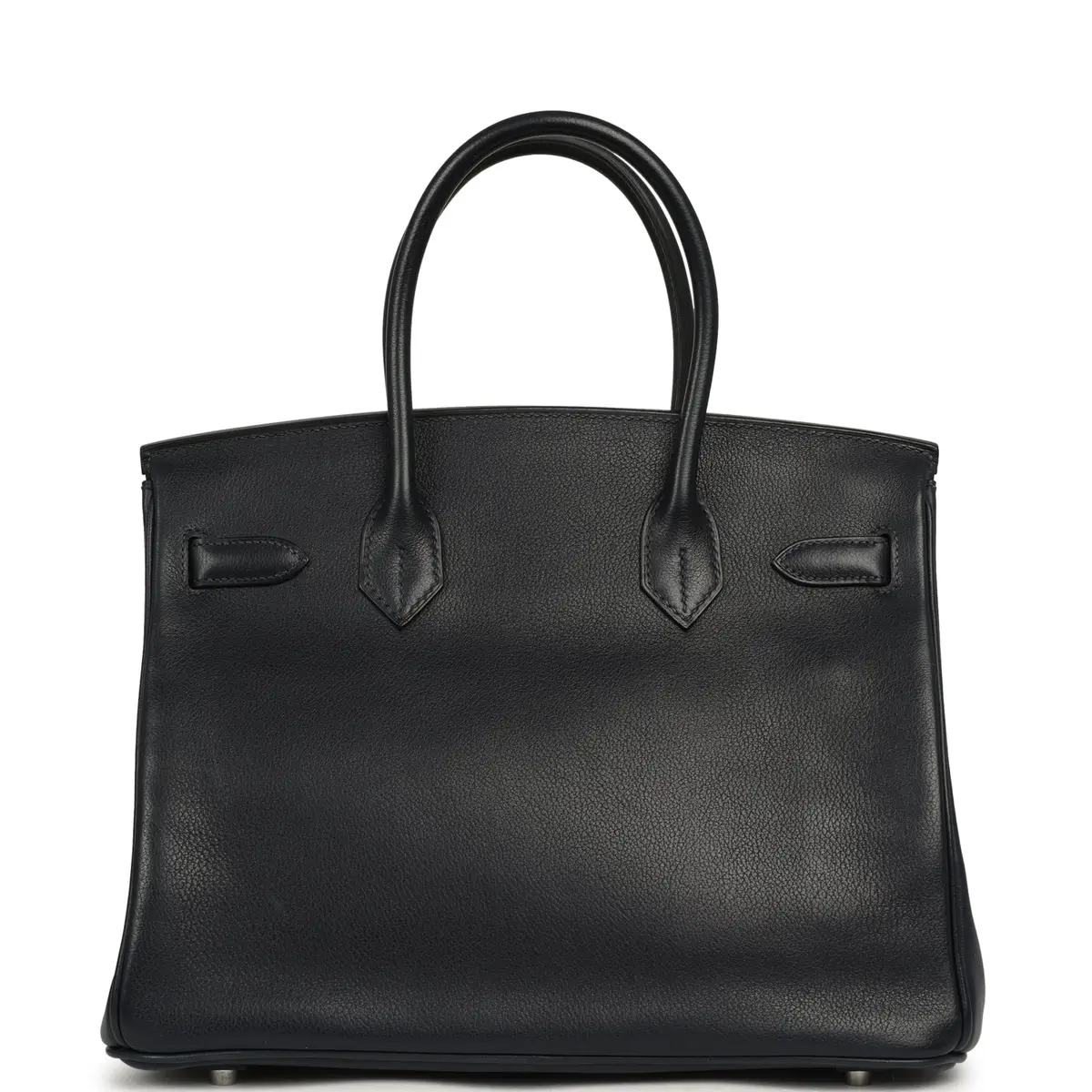 HERMÈS Vintage Hermes Birkin 30 Bleu Indigo Evergrain Palladium Hardware | Thumbnail 4
