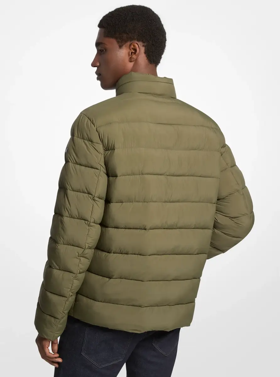 Michael Kors Collection Baxter Nylon Puffer Jacket in Green | Thumbnail 2 Michael Kors Collection Baxter Nylon Puffer Jacket in Green | Thumbnail 2