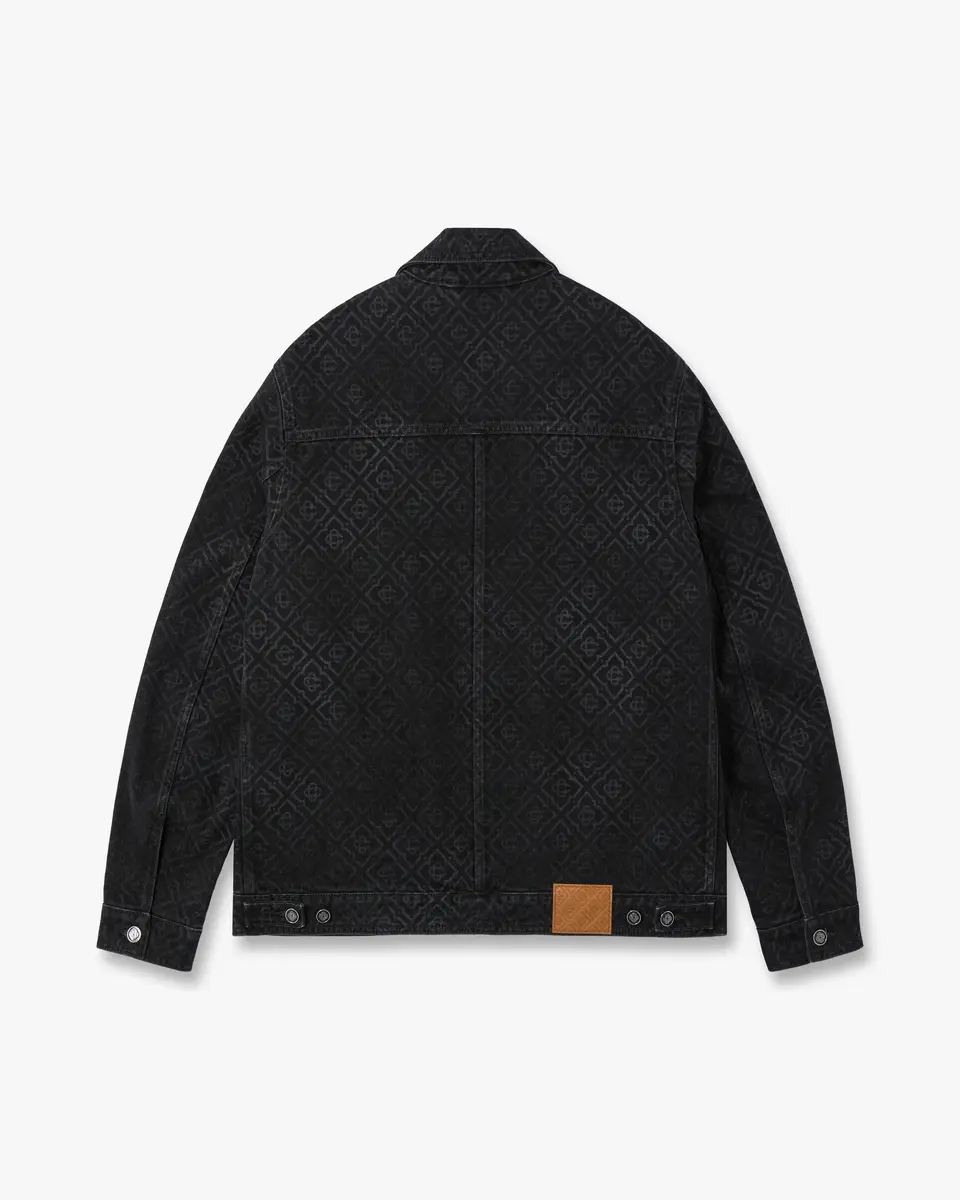 Casablanca Black Monogram Denim Jacket | Thumbnail 6