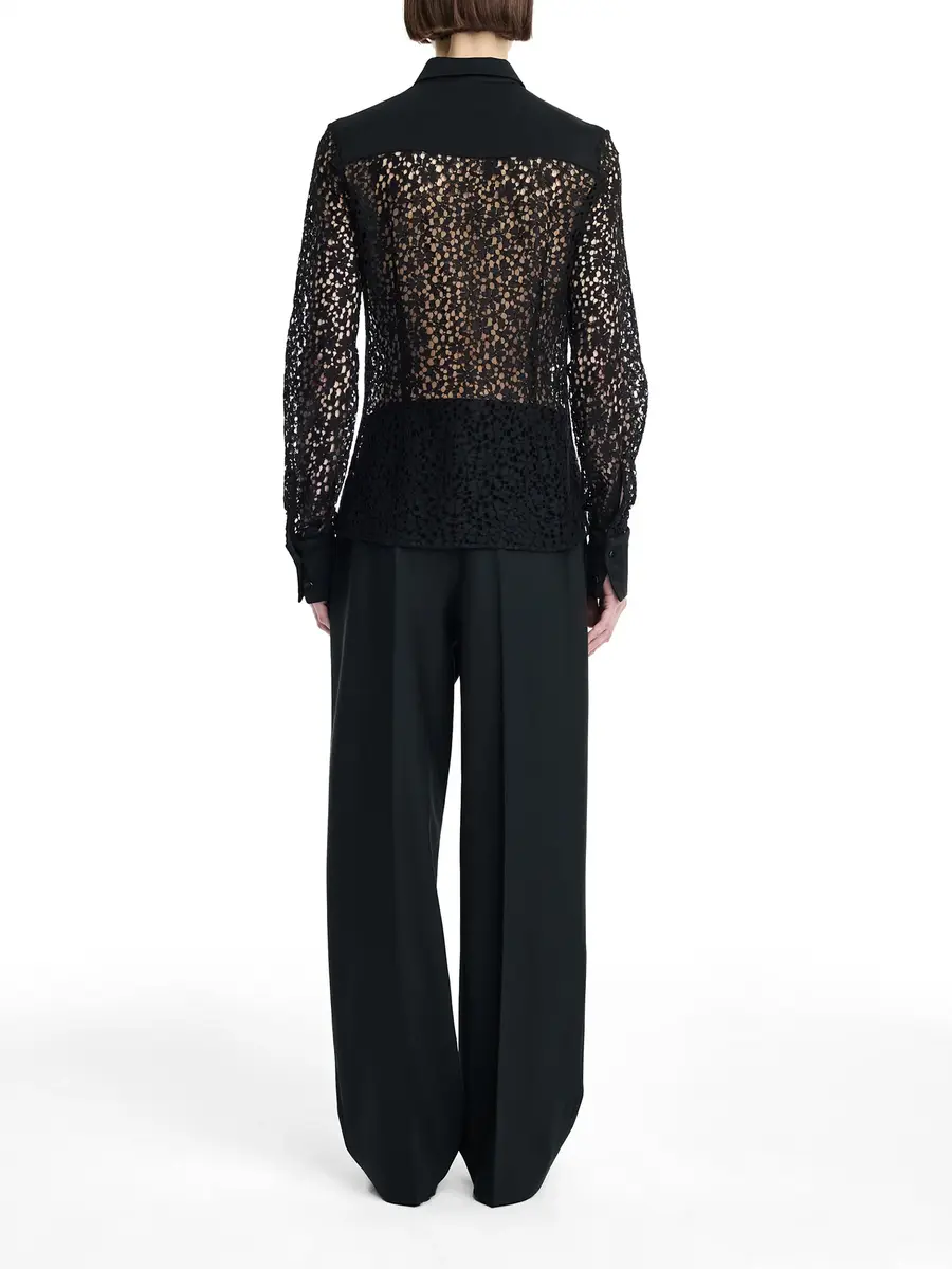 Maria McManus Covered Placket Slim Lace Shirt | Thumbnail 4 Maria McManus Covered Placket Slim Lace Shirt | Thumbnail 4