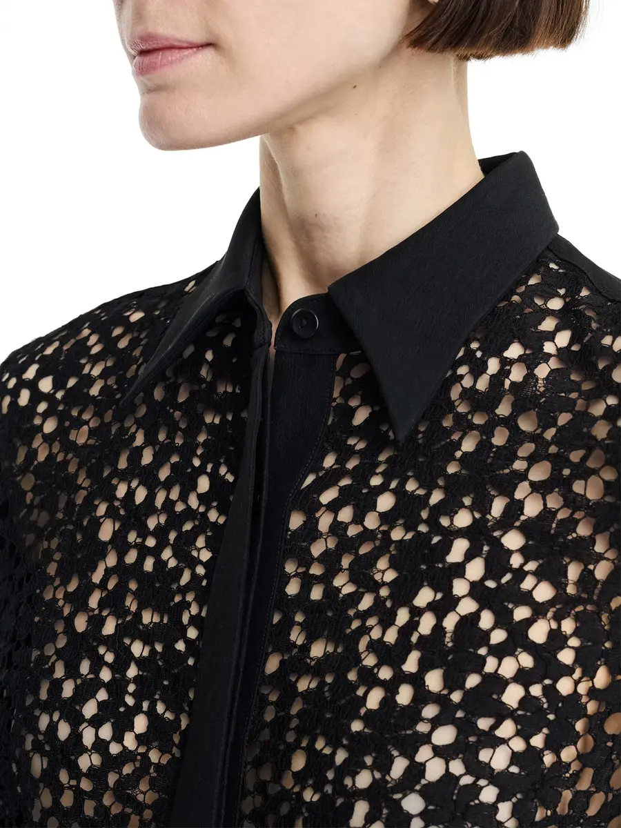Maria McManus Covered Placket Slim Lace Shirt | Thumbnail 5 Maria McManus Covered Placket Slim Lace Shirt | Thumbnail 5