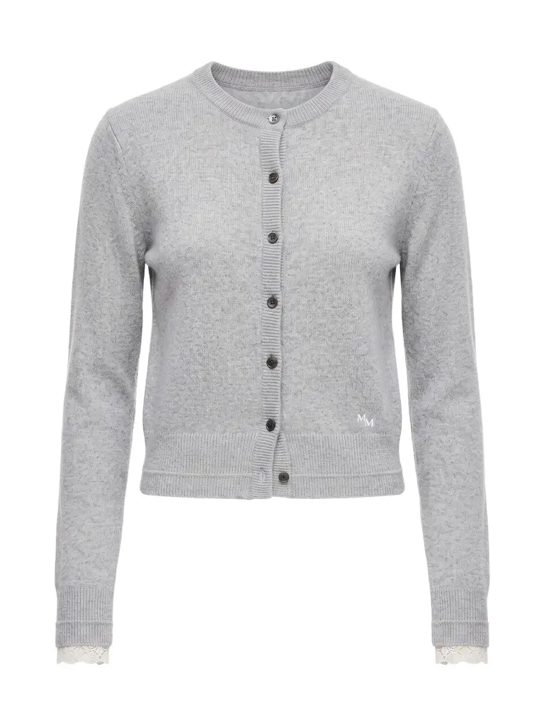 Maria McManus MM Lace-Trimmed Baby Cardigan