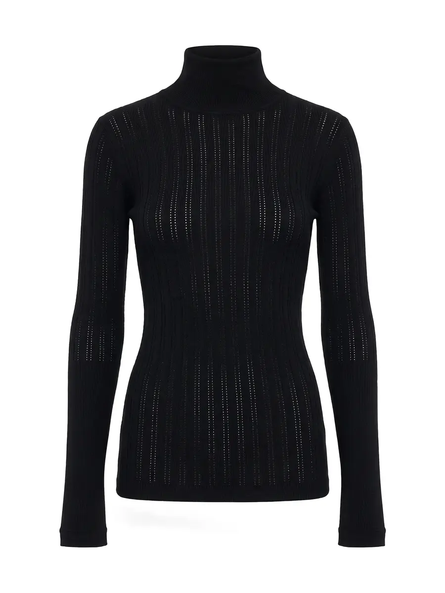 Maria McManus Slim Thermal Mock Neck Top