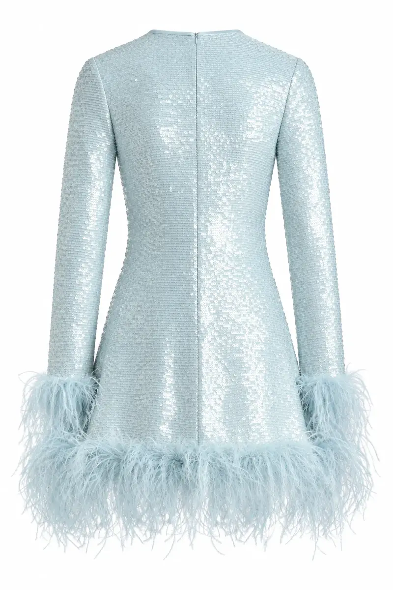 Markarian Althea Sequin and Feather Mini Dress | Thumbnail 3 Markarian Althea Sequin and Feather Mini Dress | Thumbnail 3