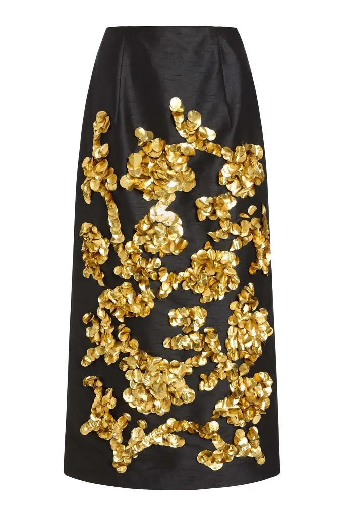 Markarian Mirage Sequin Embellished Midi Skirt