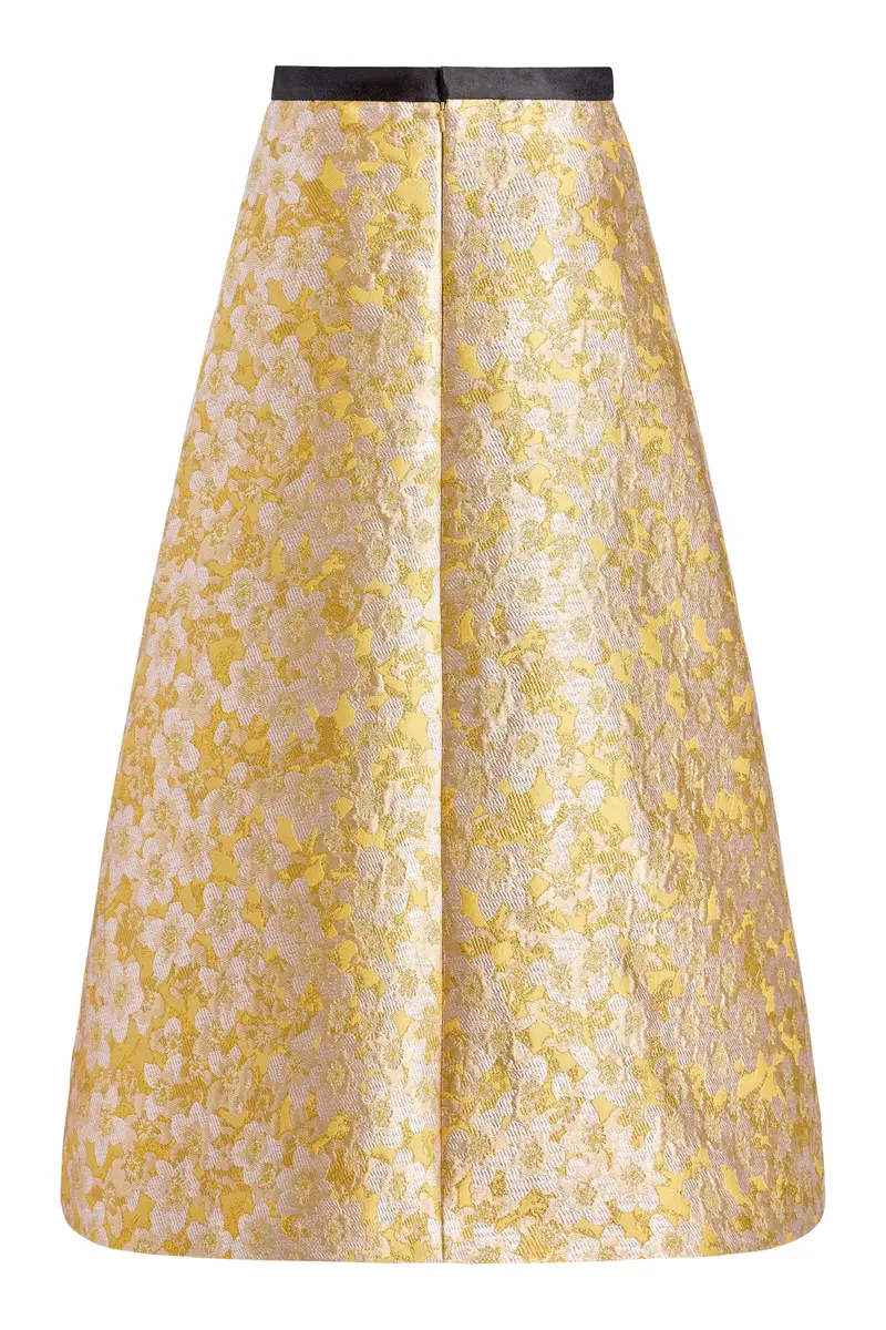 Markarian Pia Gold Midi Skirt | Thumbnail 5 Markarian Pia Gold Midi Skirt | Thumbnail 5