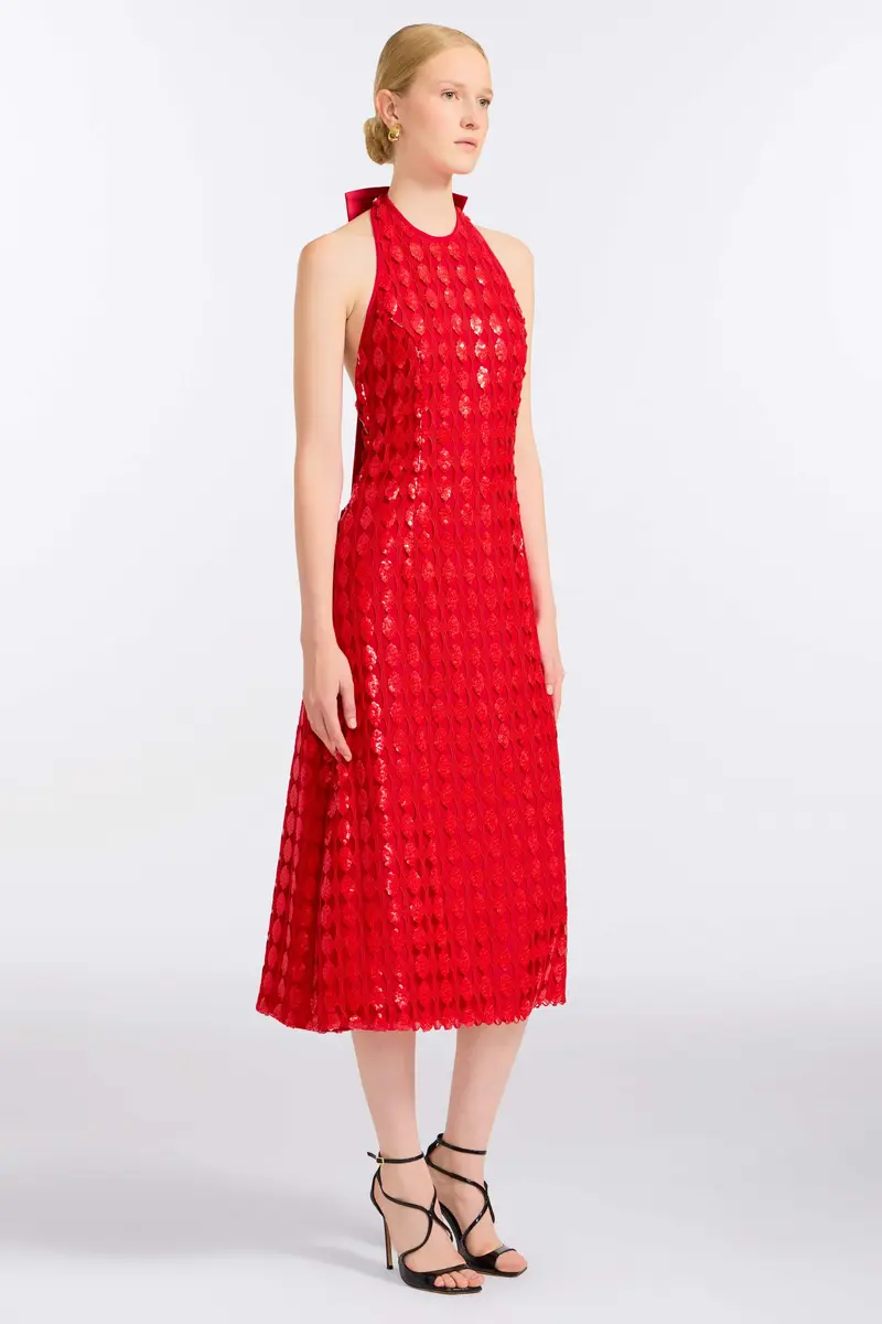 Markarian Ravenna Scarlet Halter Dress | Thumbnail 2 Markarian Ravenna Scarlet Halter Dress | Thumbnail 2