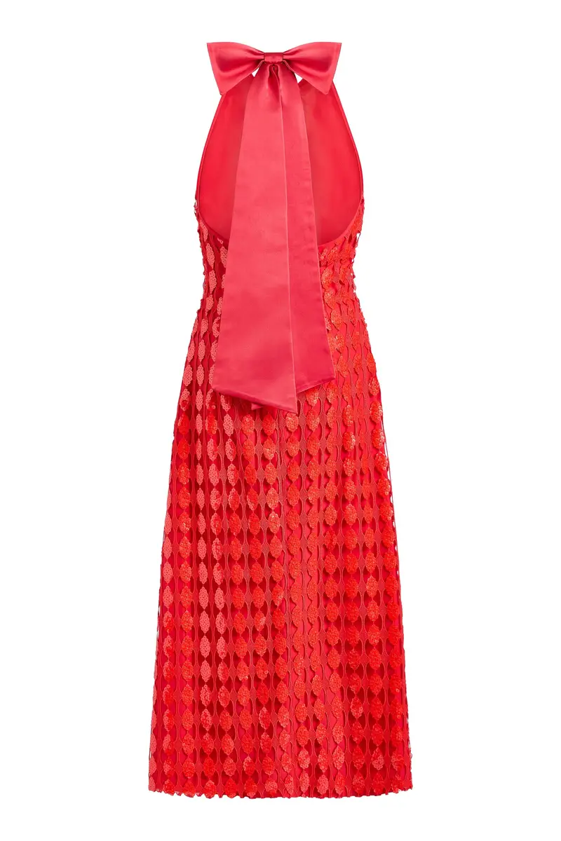 Markarian Ravenna Scarlet Halter Dress | Thumbnail 5 Markarian Ravenna Scarlet Halter Dress | Thumbnail 5
