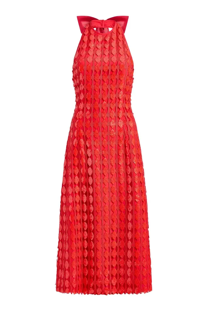 Markarian Ravenna Scarlet Halter Dress
