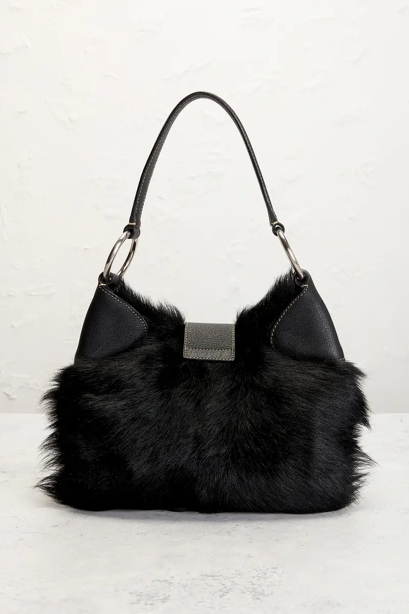 Prada Prada Eco Lapin Faux Fur Buckle Hobo Bag | Thumbnail 3 Prada Prada Eco Lapin Faux Fur Buckle Hobo Bag | Thumbnail 3
