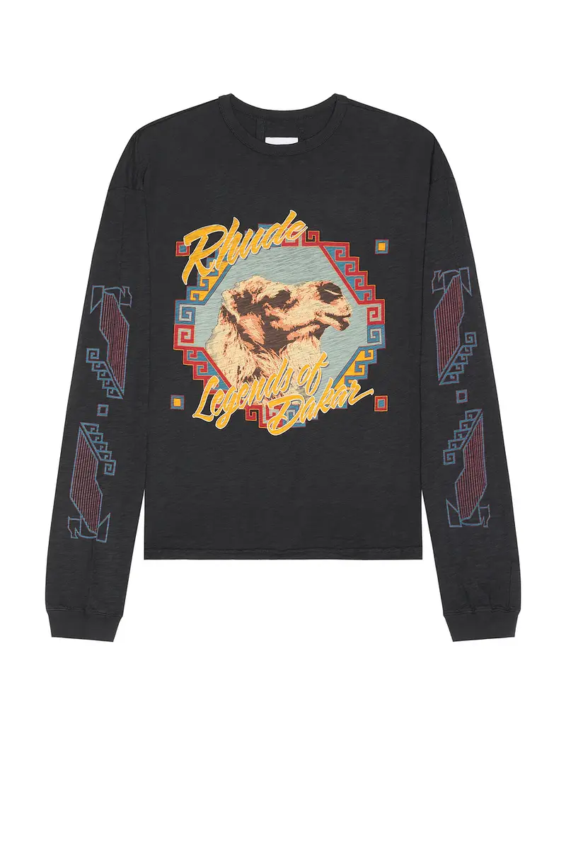 Rhude Legends Of Dakar Long Sleeve Slub Tee | Thumbnail 5 Rhude Legends Of Dakar Long Sleeve Slub Tee | Thumbnail 5