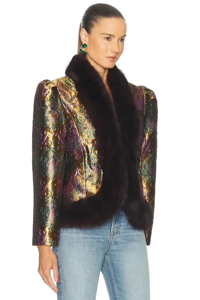 Retrofête Delphina Brocade Jacket | Thumbnail 2 Retrofête Delphina Brocade Jacket | Thumbnail 2
