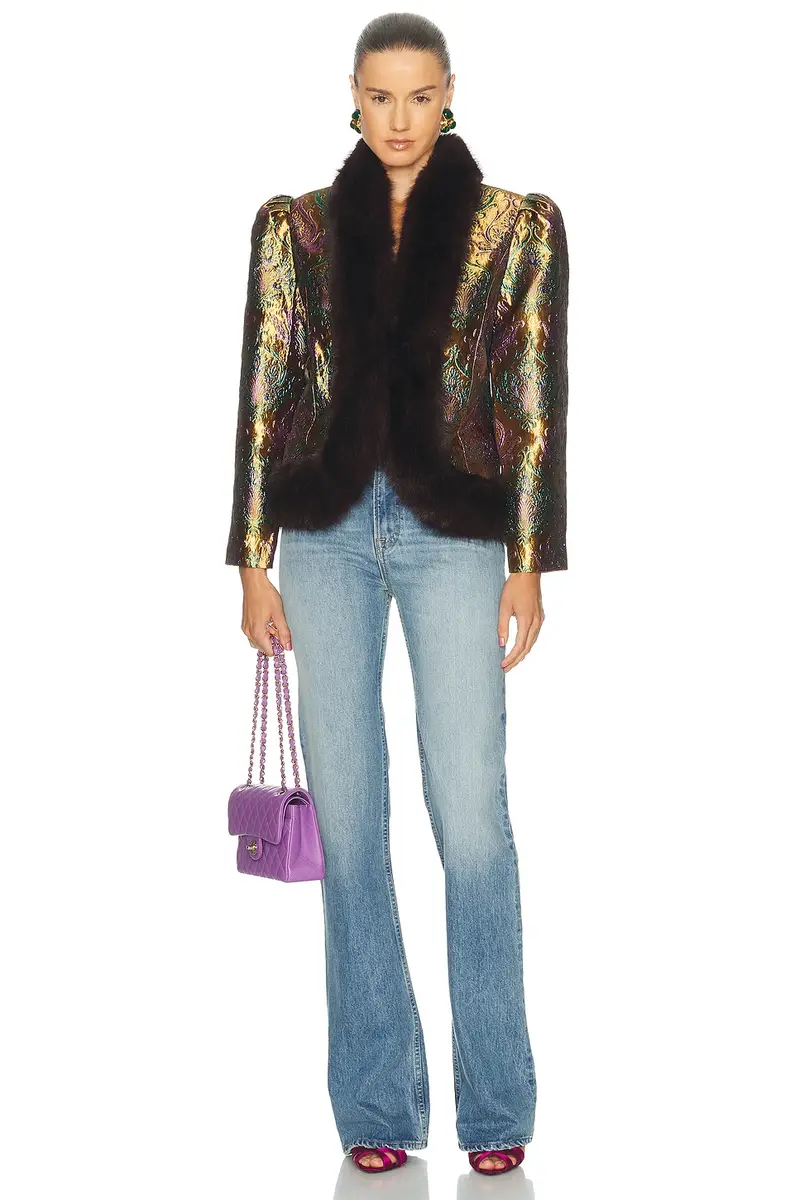 Retrofête Delphina Brocade Jacket | Thumbnail 4 Retrofête Delphina Brocade Jacket | Thumbnail 4