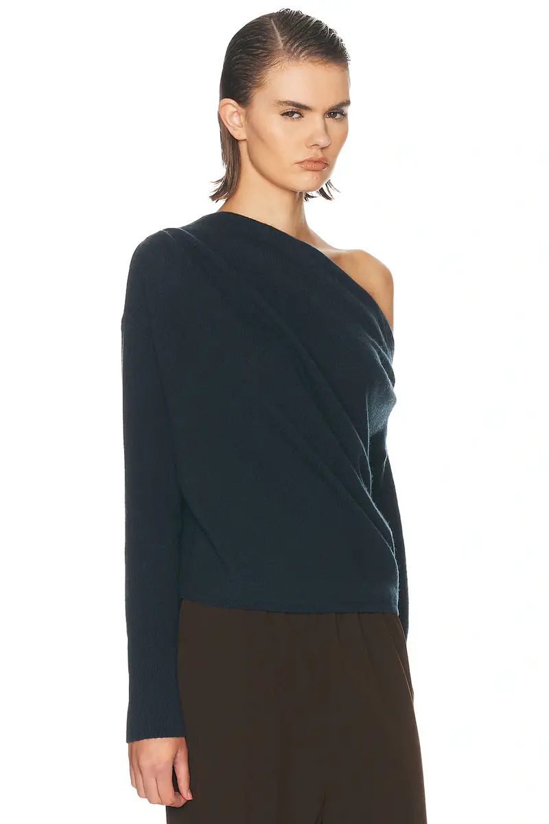 THE SEI Long Sleeve Asymmetric Drape Sweater | Thumbnail 2