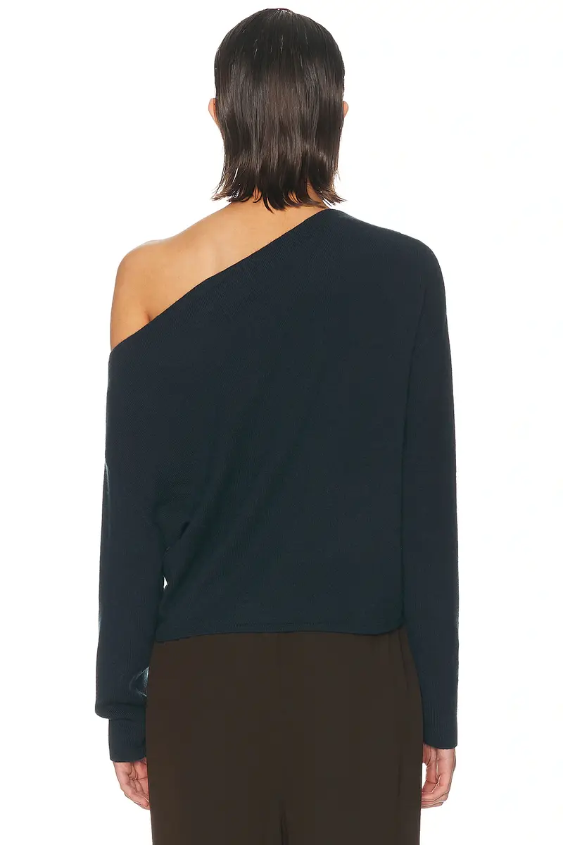 THE SEI Long Sleeve Asymmetric Drape Sweater | Thumbnail 4